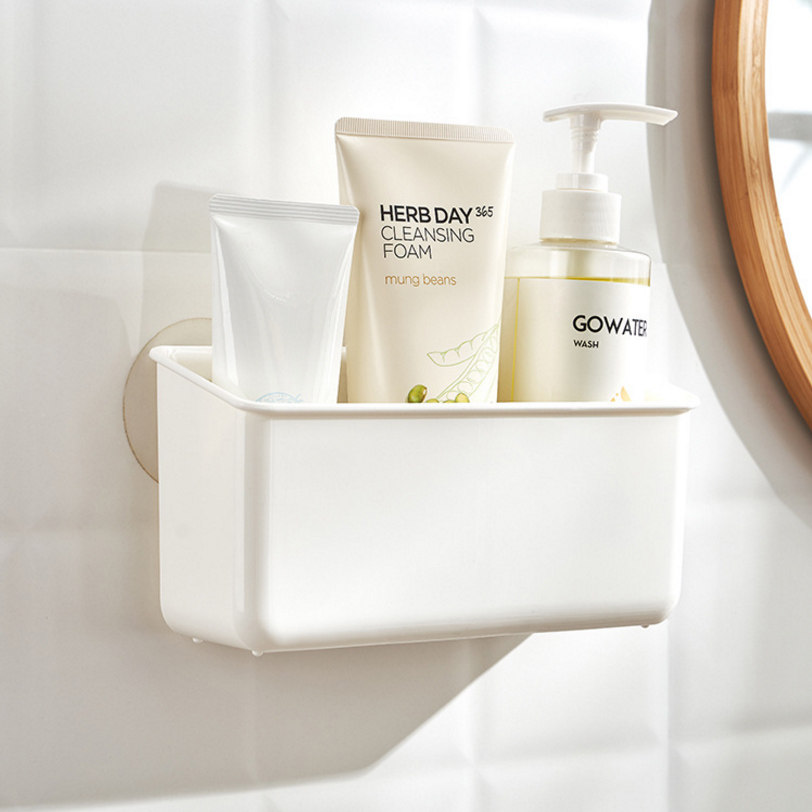 日本KM双吸盘置物桶卫浴收纳牙刷牙膏剃须刀1个装漱口杯收纳盒,家庭/个人清洁工具,杯架,淘宝优惠券,粉丝福利购,淘宝优惠卷