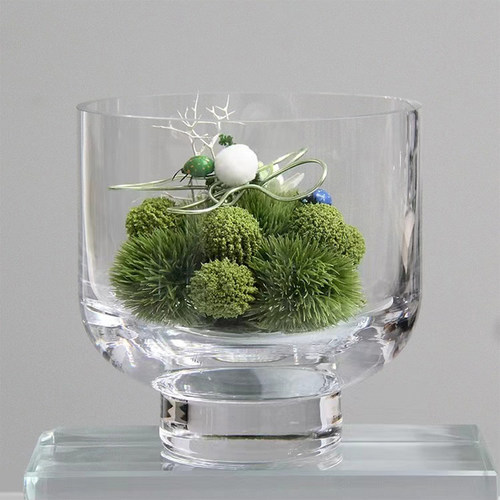 简约现代水晶玻璃软装酒店插花器