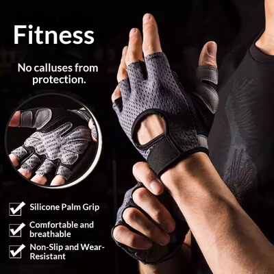 Gym Gloves for Women Men Fitness Dumbbells Workout Gloves Ha