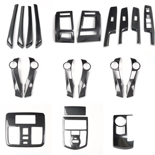 适用于丰田普锐斯PRIUS ZVW40碳纤维桃木内饰贴 改装中控电动窗贴