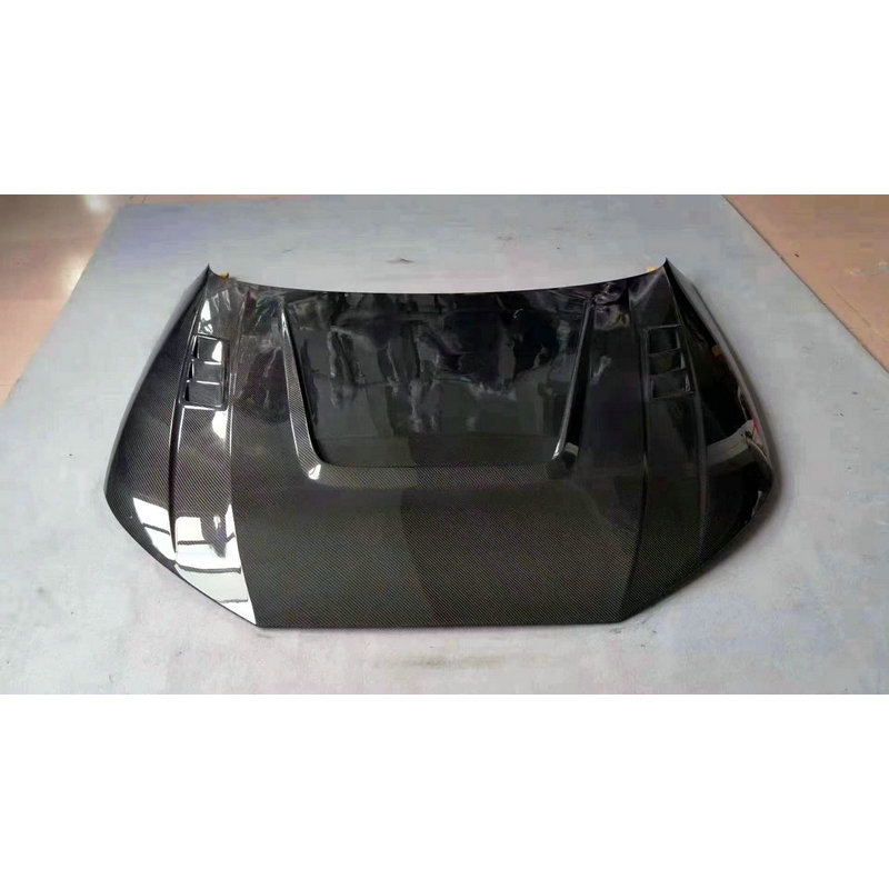 适用于17-22款奥迪A4B9B10碳纤维改装专用开孔发动机盖引擎盖机头