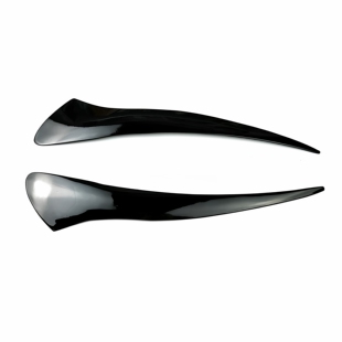 f07亮黑树脂灯眉改装 适用于宝马5系GT GT550 GT535 大灯贴 GT528