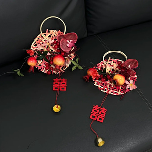 糊涂娘娘结婚喜字挂件2025新款婚房卧室房门装饰男女婚礼布置用品