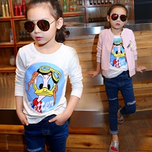 Chemise fille à manche longue en toile - Ref 2086200 Image 16