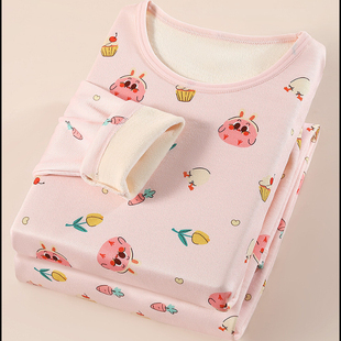 特卖秋冬儿童保暖套装女童保暖上衣男童加绒裤内衣打底童装