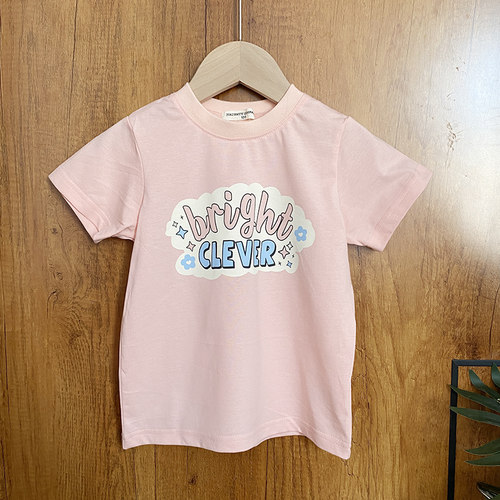 乐家剩余面料男女童纯棉短袖休闲半袖夏季薄款童装特卖