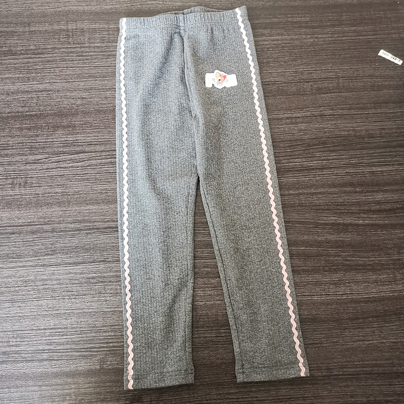 乐家2024春季新品女童打底裤修身长裤