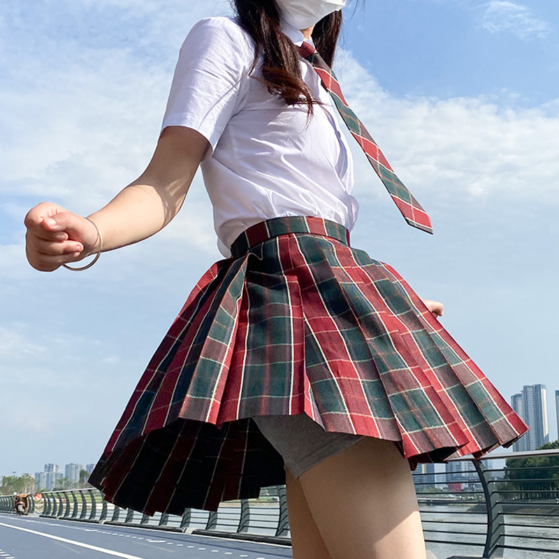 【圣诞树】跪乳羊JK原创格裙正版日系学院风学生jk制服裙套装夏季-封面