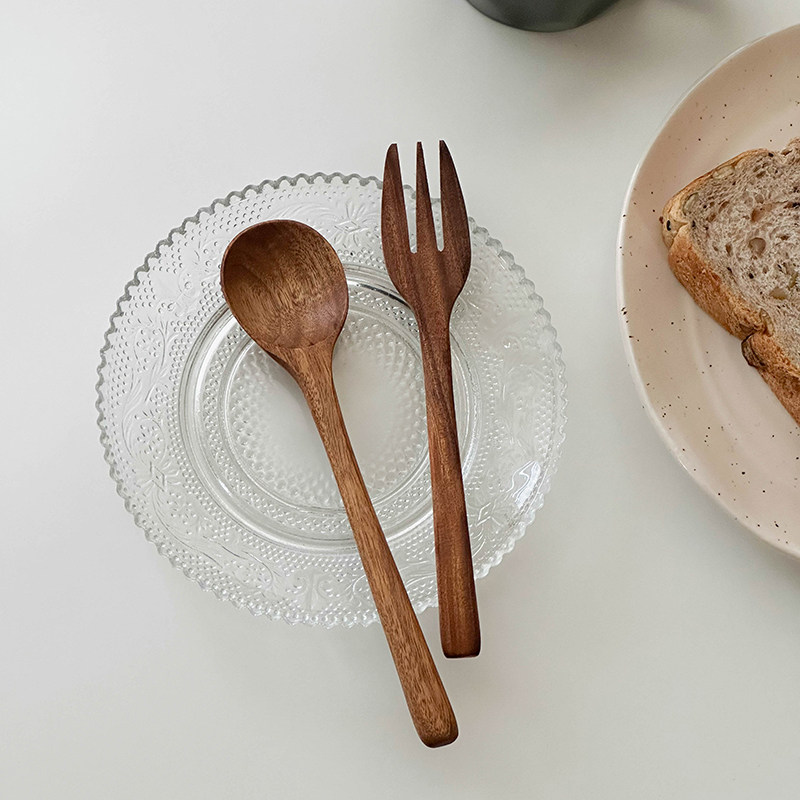 「有温度的相思木勺叉」复古文艺餐具原木风沙拉搅拌勺汤勺甜品叉,餐饮具,叉/勺/筷套装,淘宝优惠券,粉丝福利购,淘宝优惠卷