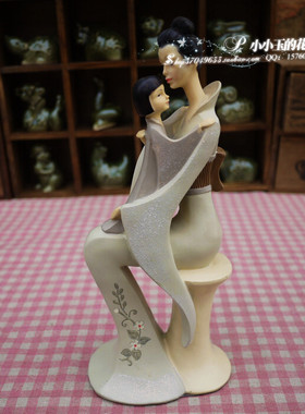 日式可爱风工艺品摆件结婚礼物