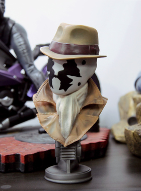 DC 漫画 守望者 Watchmen 罗夏 胸像 雕像 摆件 26厘米手办模型