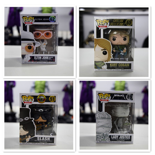 funko摇滚现货涅槃枪花柯本人偶