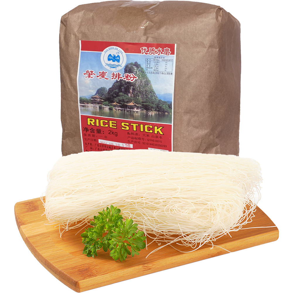 肇庆排粉2kg广东炒米粉宵夜早餐