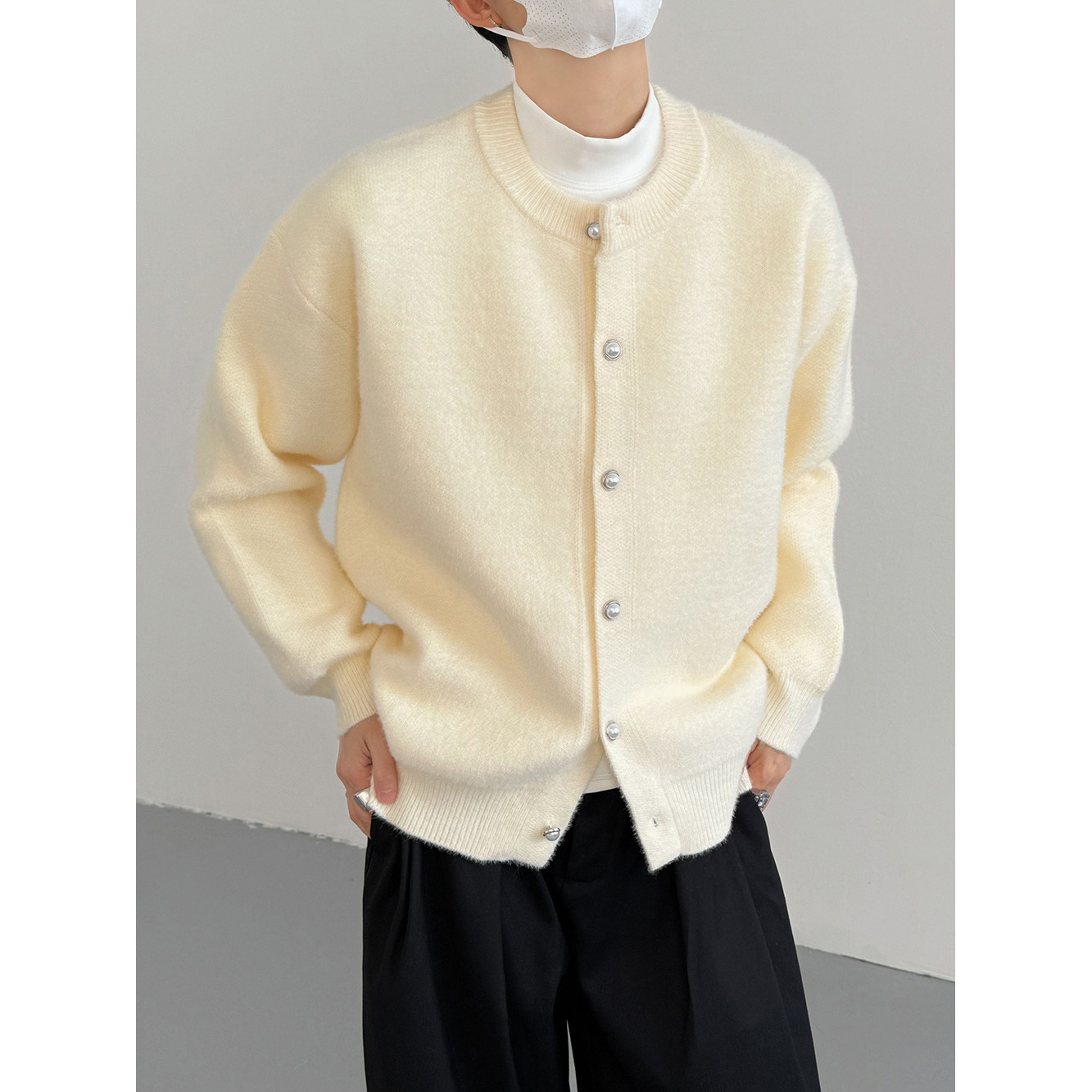 春秋韩版时髦复古老钱风小众软糯慵懒毛衣开衫男女短款针织外套潮,男装,针织衫/毛衣,淘宝优惠券,粉丝福利购,淘宝优惠卷