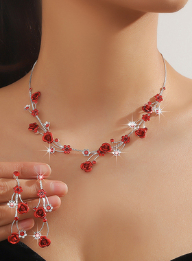 麦芭贝尔合金女套装项链