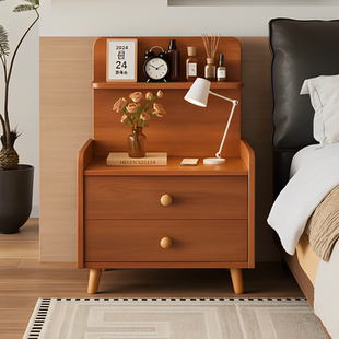床头柜家用卧室2026爆款简易小型储物柜一体出租房用床边置物架子