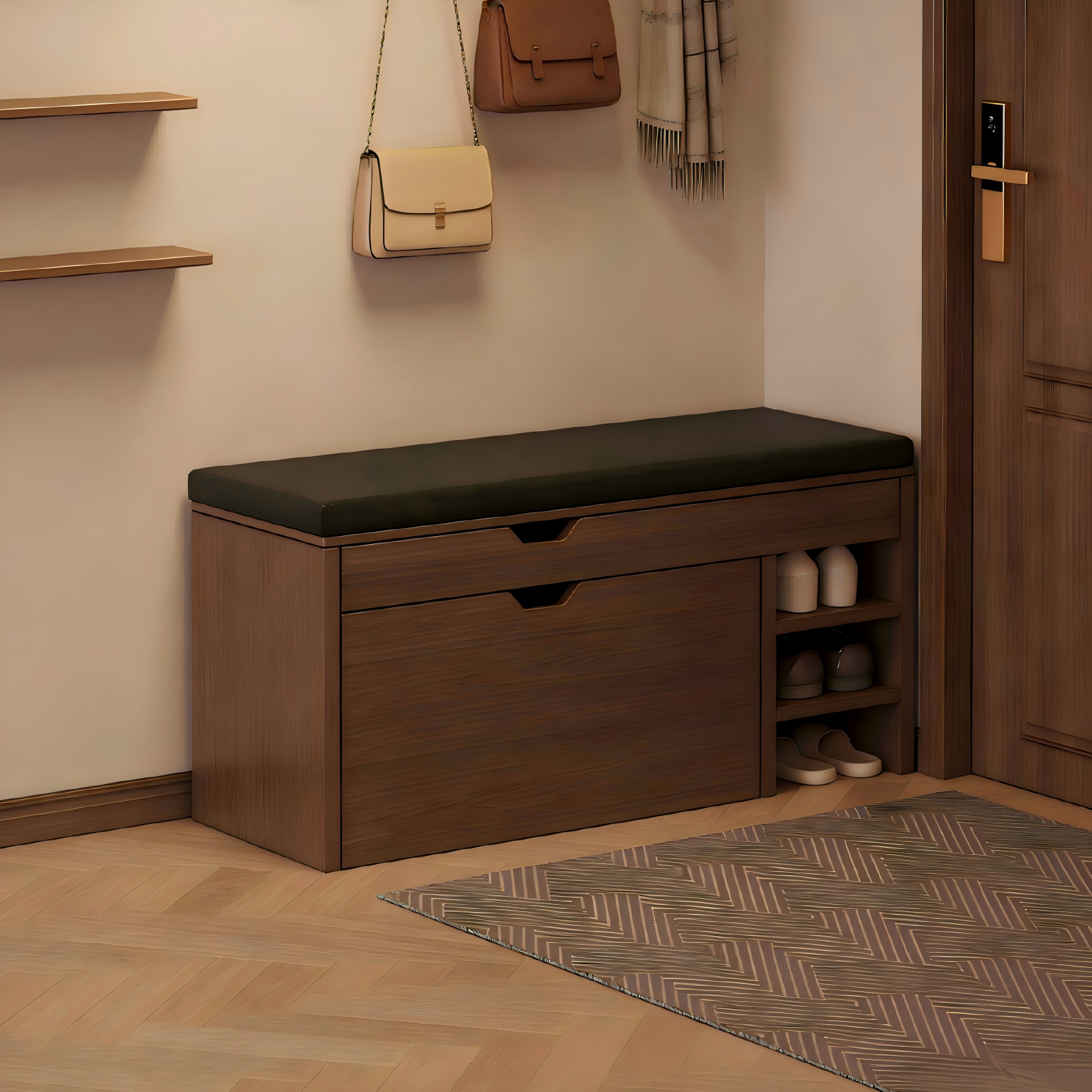 换鞋凳门口家用软包垫可收纳储藏穿鞋凳靠墙可坐式入户门翻斗鞋柜,住宅家具,换鞋凳,淘宝优惠券,粉丝福利购,淘宝优惠卷