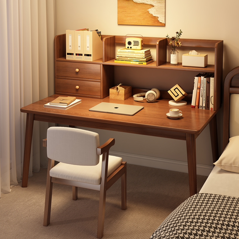 书桌书架一体小户型新款写字桌子