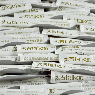 Taikoo Белый сахар белый сахарный мешок Taikoo кофейная полоса сахарная кофе сахарная сумка 5 грамм*100 кусочков