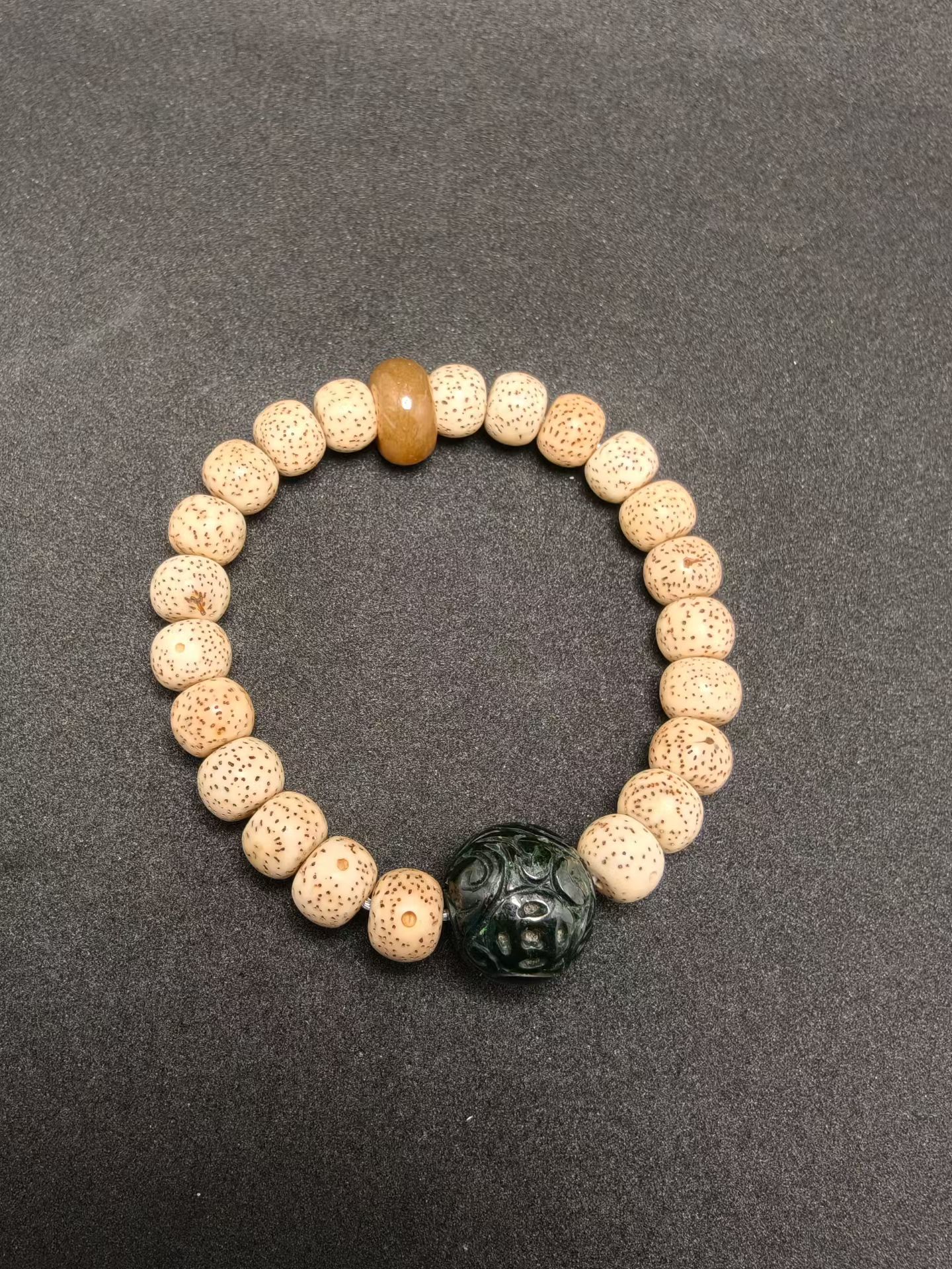 压箱十多年陈年老星月菩提籽手工磨藏式扁桶老工艺正月自然氧化