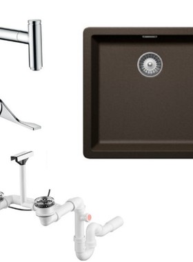 德国品牌原装AXOR 花岗岩水槽 N-100 43008300+39861007龙头