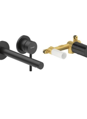 德国杜拉维特入墙暗装墙出水台盆龙头CE1070004C10全铜含预埋件