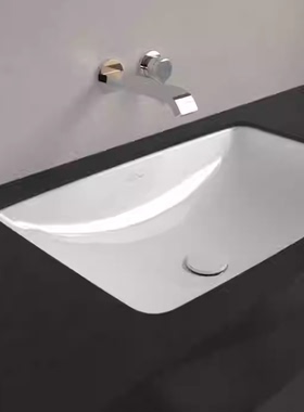 德国唯宝新洛普之友台盆4A560001 4A570001台下盆方形钛瓷釉进口