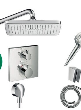 德国品牌原装汉斯恒温入墙式Croma E 柯洛玛E280暗装淋浴26258007