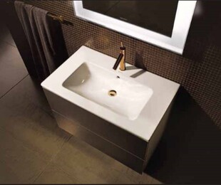 德立菲Duravit杜拉维特 落地式台盆柜 2个抽屉DS8040+030549套餐