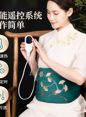 富元艾艾灸宝电加热腰带热敷包艾绒艾草包腹部艾宝家用暖宫艾灸包