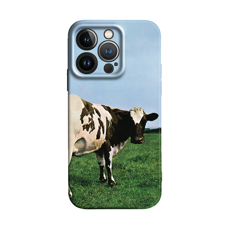 PinkFloyd原子心之母摇滚奶牛Atom Heart Mother适用于iPhone16 ProMax/15 plus苹果14Pro手机壳13防摔保护套