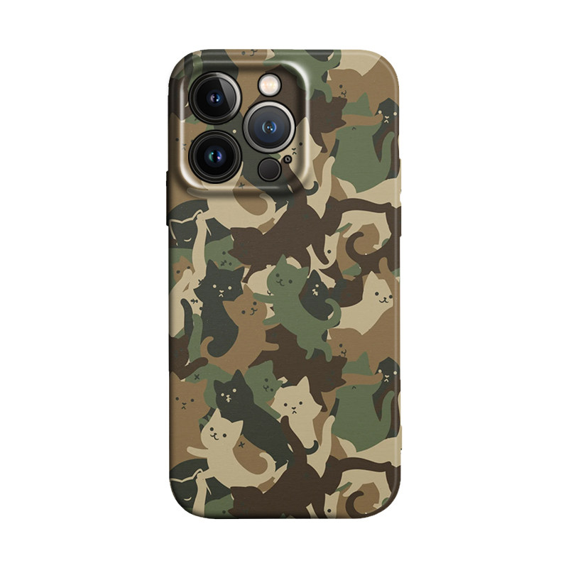 创意可爱猫咪萌趣迷之彩绿适用于iPhone16 ProMax/15 plus苹果14Pro手机壳13/12防摔保护套华为oppo小米vivo,3C数码配件,手机保护套/壳,淘宝优惠券,粉丝福利购,淘宝优惠卷