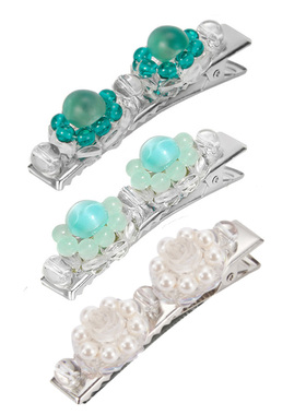 Mell原创设计「麦琪珍珠发夹」少女气质浪漫精致复古蝴蝶结可爱新