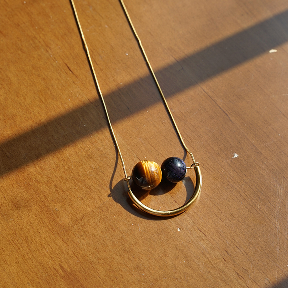 钛钢不生锈不掉色星空设计项链