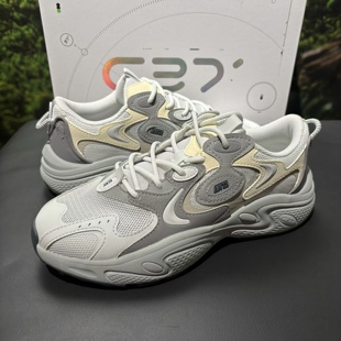 安踏C37休闲鞋 经典 潮流网面透气百搭鞋 子912428838 男女春秋老爹鞋