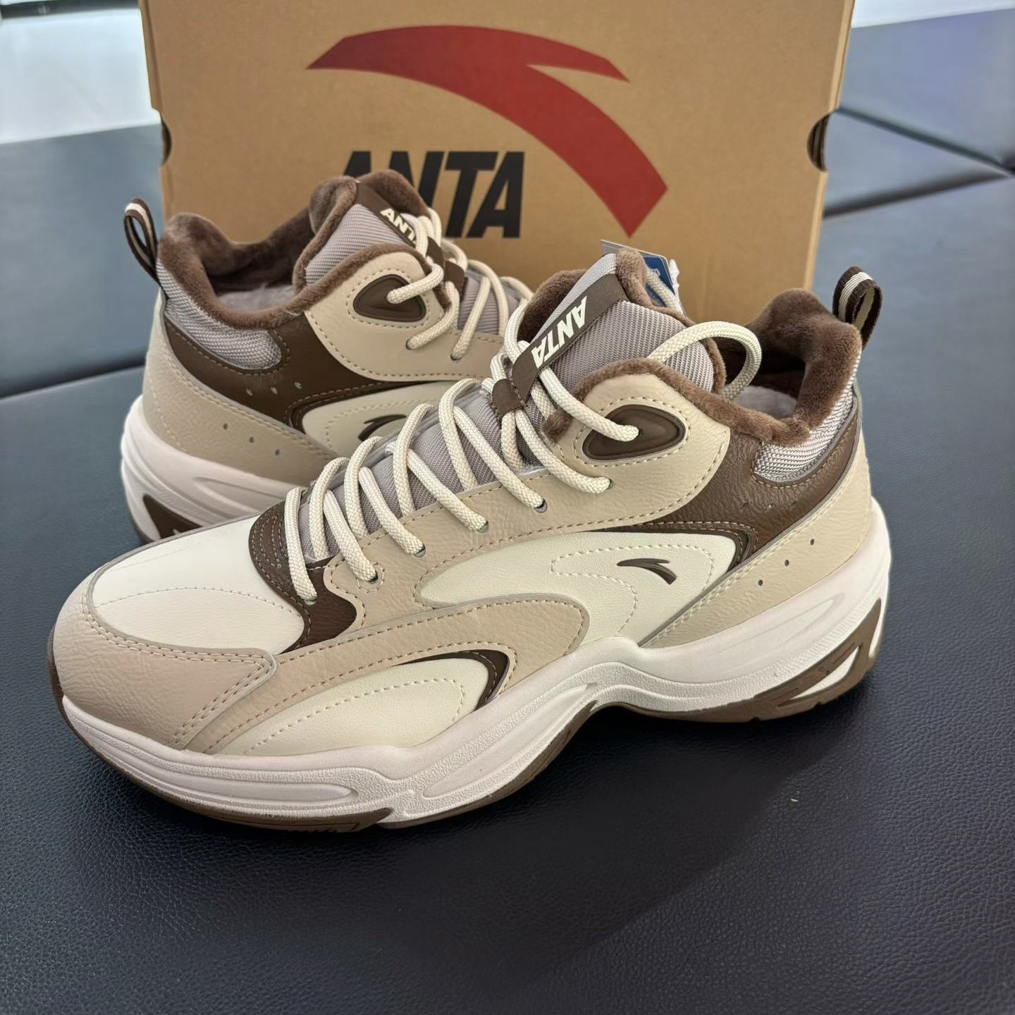 安踏男鞋冬季大棉加绒防水鞋皮面保暖舒适潮流休闲男鞋112448957,运动鞋new,运动休闲鞋,淘宝优惠券,粉丝福利购,淘宝优惠卷