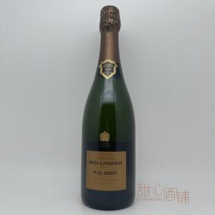 堡林爵RD香槟酒Bollinger R.D.2007法国原瓶好年起泡葡萄酒97分