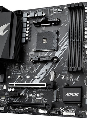 促销技嘉B550M AORUS ELITE小雕主板游戏台式电脑适用5700X/5800X