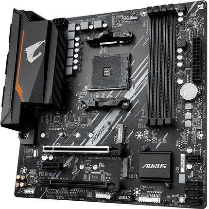 促销技嘉B550M AORUS ELITE小雕主板游戏台式电脑适用5700X/5800X