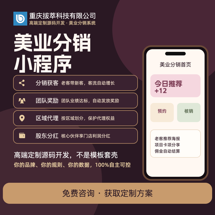美业门店分销小程序源码美容院拓企业形象VI设计