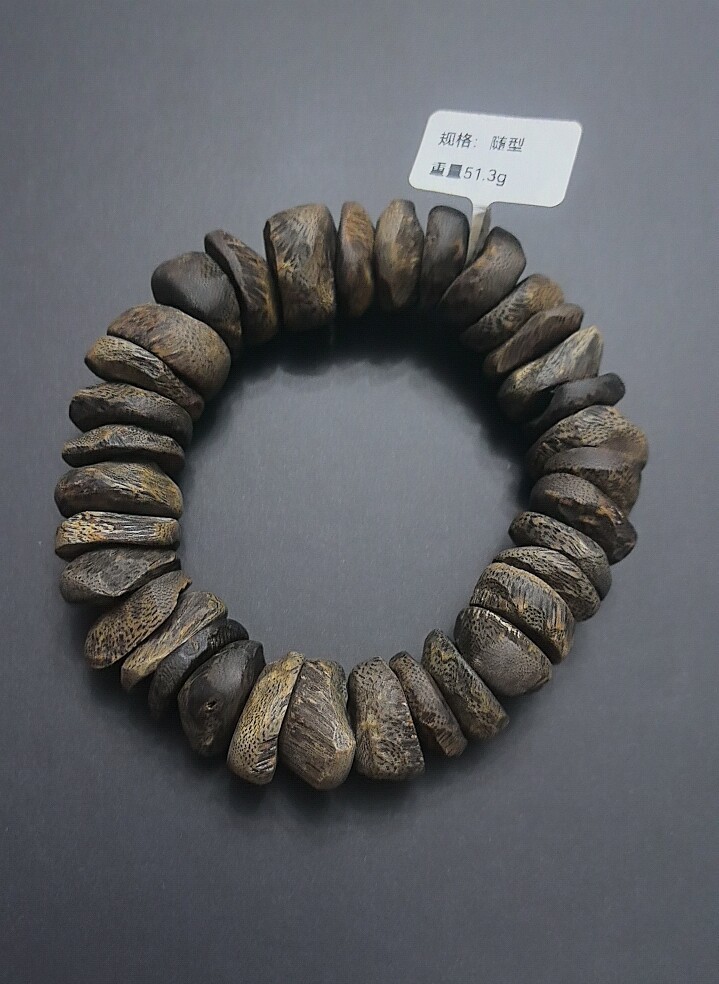 纯天然种植沉香手串随形珠手链男沉香