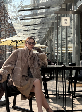 nczz《雾都》雷克斯进口ta兔毛双色横排外套