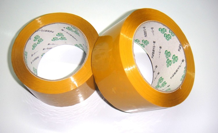 米黄封箱胶带 宽55mm长100码肉厚1.5cm 物流快递打包胶纸高粘胶布