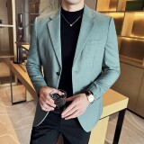 韩版修身西服华夫格时尚休闲西装外套DX47-P148，男装西服套装，星座1606-1