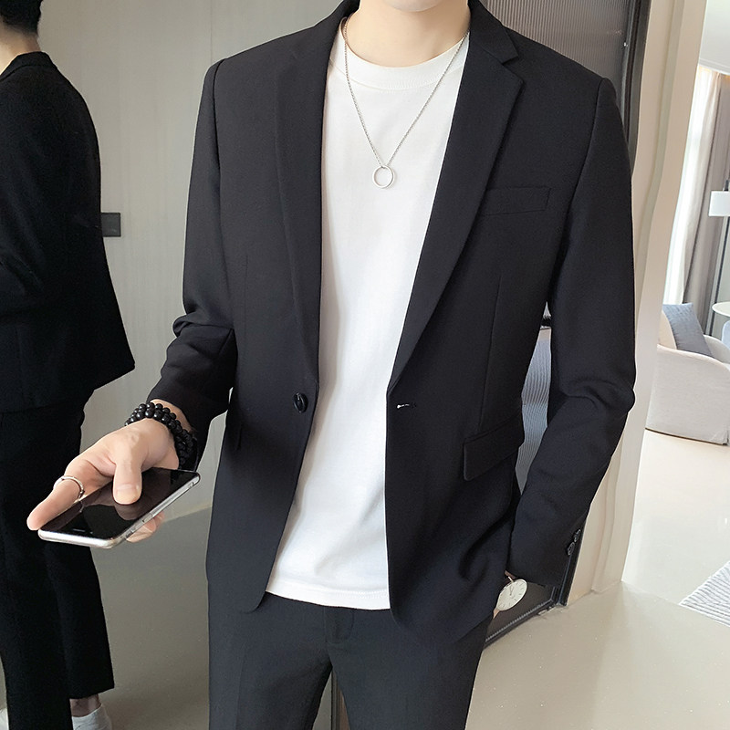 韩版修身西服商务休闲小西装8801-P205,男装西服套装,星座1606-1
