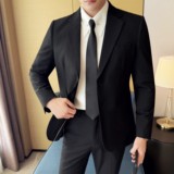 银丝混纺时尚休闲西装外套男士韩版修身西服DX59-P155，男装西服套装，星座1606-1