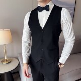 简约韩版修身西装马甲套MJT8801-P115，男装西服套装，星座1606-1