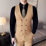 婚礼商务韩版修身西装马甲套MJT2520-P135，男装西服套装，星座1606-1