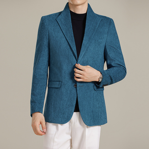 男士韩版修身西服新中式立领时尚休闲西装外套DX65-P148图片