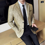 阳离子人丝时尚休闲西服韩版修身西装外套DX41-P155，男装西服套装，星座1606-1